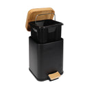 Eco Basics Rubbish Bin Square 3L - Black