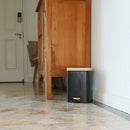 Eco Basics Rubbish Bin Square 6L - Black