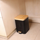 Eco Basics Rubbish Bin Square 6L - Black
