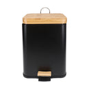 Eco Basics Rubbish Bin Square 6L - Black