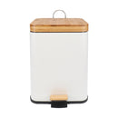 Eco Basics Rubbish Bin Square 6L - White