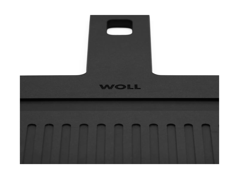 Woll Cut & Serve Board Handle With Ribs Black - 49x25x0.7cm