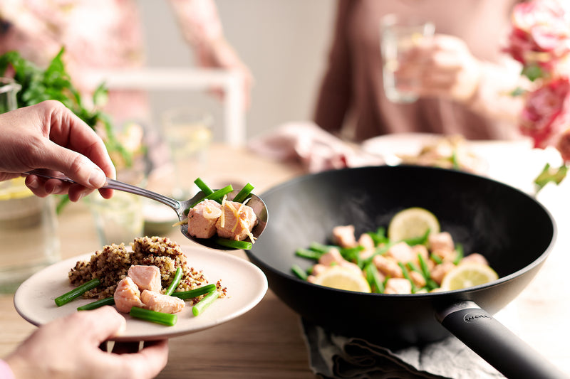 Woll Eco Lite Fix Handle Induction Wok - 30cm