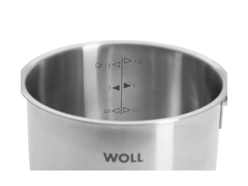 Woll Steel Saucepan With Lid 16cm / 1.8L - Gift Boxed