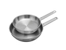 Woll Steel Twin Frypan Set 20/28cm Stainless Steel - Gift Boxed