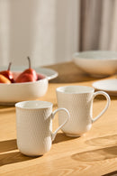 Maxwell & Williams White Basics Diamonds Regent Mug - 350ml