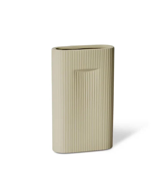 Keziah Vase Soft Green - 17 (L) x 7 (W) x 26 (H)