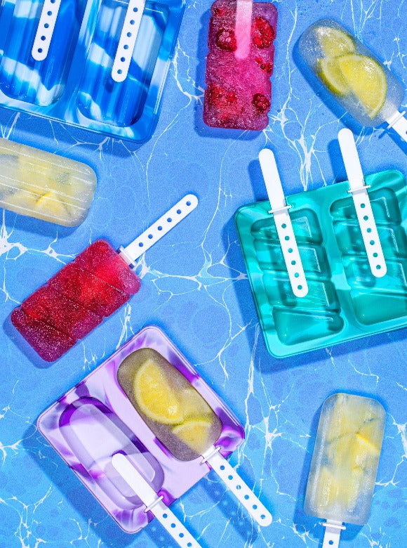 Ladelle Porta Summer Swirl Ice Cream Moulds - 2pk - Aqua