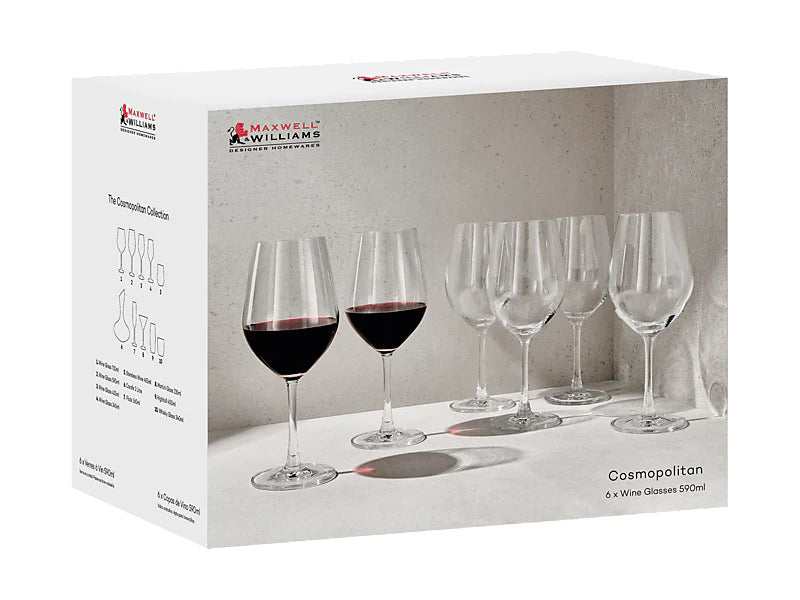 Maxwell & Williams Cosmopolitan Wine Glasses 590ml - Set of 6