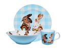 Maxwell & Williams Pete Cromer Barn Friends Children's 3pc Dinner Set - Bunny - Gift Boxed