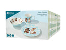 Maxwell & Williams Pete Cromer Barn Friends Children's 3pc Dinner Set - Bunny - Gift Boxed
