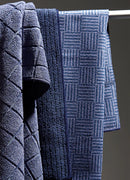 Ladelle Benson 4pk Microfibre Kitchen Towels - Blue - 43x68cm