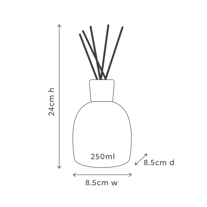 al.ive Blackcurrant & Caribbean Wood Diffuser - 250ml (Made in Australia)