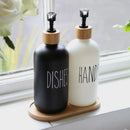 Soap Dispenser Dish - Bamboo