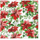 Paw Napkins - Pack of 20 - Glory Poinsettia - 33x33cm