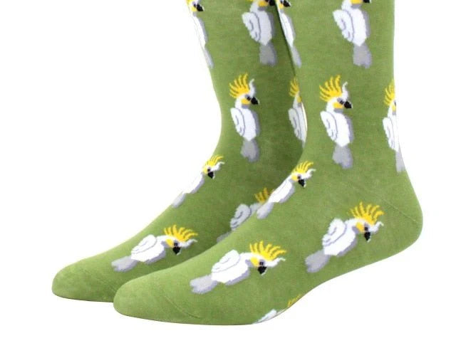 Cockatoo Sole Mates Socks - Green