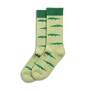 Crocodile Sole Mates Socks - Green
