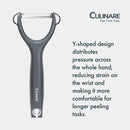 Culinare Straight Y-Peeler - Grey