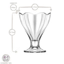 Lily Ice Cream Glasses 250ml - Set of 6 - LAV