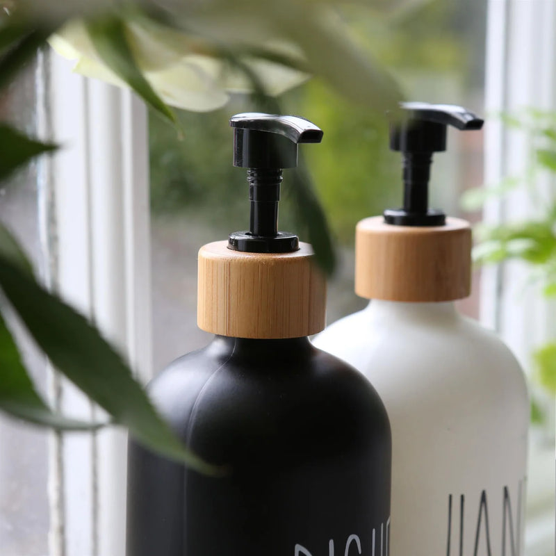 Glass Soap Dispenser - Hands - White