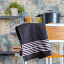 Nicola Spring Turkish Cotton Tea Towel 60 x 40cm - Black