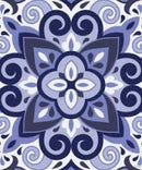 Lilli Rock Blue Talavera Trivet - 20x20cm