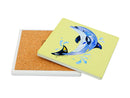 Maxwell & Williams Pete Cromer Ozzie Ocean Ceramic Square Coaster - Dolphin