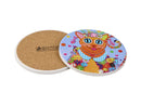 Maxwell & Williams Donna Sharam Kaleidoscope Ceramic Round Coaster 10cm - Ginger