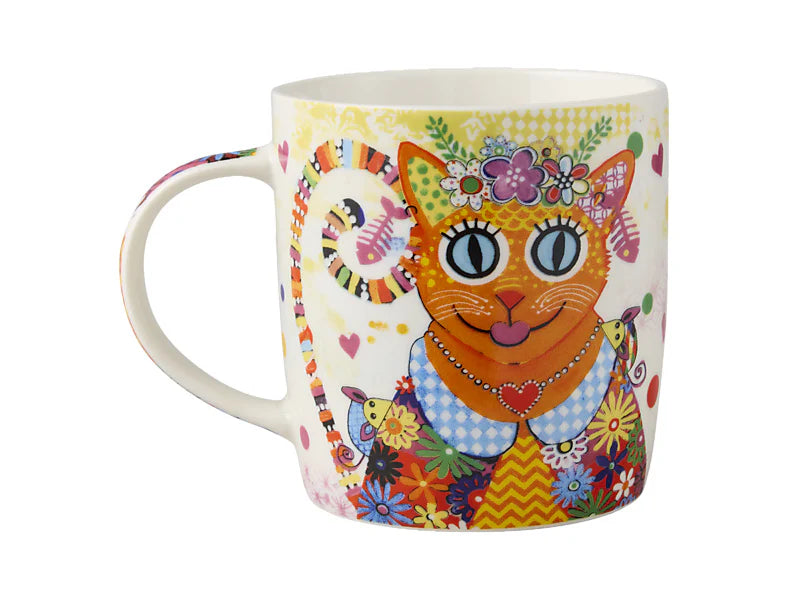 Maxwell & Williams Donna Sharam Kaleidoscope Mug 370ml - Ginger - Gift Box