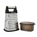 KitchenAid Stainless Steel Box Grater with Container - Black