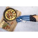 Cuisena Silicone/Fabric Oven Glove Stripe - Blue