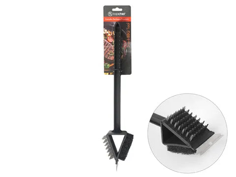 Top Chef BBQ Double Sided Brush with Black Handle - 36 X 7 X 7.5cm