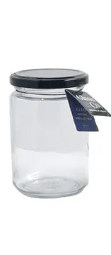 Glass Co. Cleo Medium Round Glass Jar - 340ml