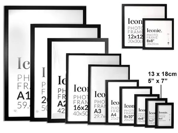 Iconic Frame Black - 13x18cm/5x7"