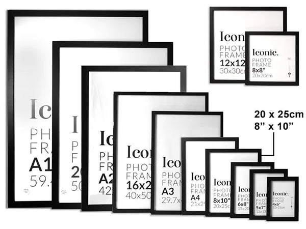 Iconic Frame Black - 20x25cm/8x10"