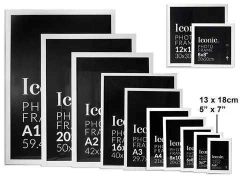 Iconic Frame White - 13x18cm/5x7"