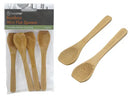 Krafters Korner Bamboo Mini Flat Spoon Set of 4 - 12x2.6cm