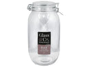 Elle Round Glass Clip Jar - 2.2L