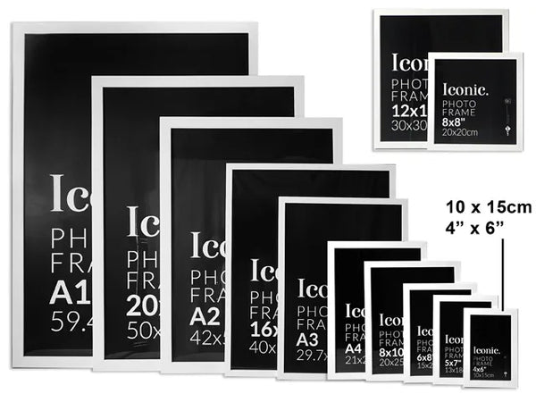 Iconic Frame White- 10x15cm/4x6"