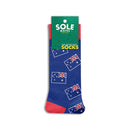 Australian Flag Sole Mates Socks - Blue