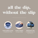 Madesmart® Dipware® Large Serving Tray With 3 Bowls - 39x25cm - Midnight Blue