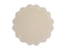 Casa Domani Banda Scallop Placemat 38cm - Cream