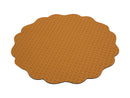 Casa Domani Banda Leather Look Placemat 38cm - Cafe