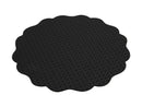 Casa Domani Banda Leather Look Placemat 38cm - Black