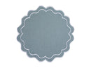 Casa Domani Banda Scallop Placemat 38cm - Blue