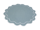 Casa Domani Banda Scallop Placemat 38cm - Blue