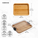 Farberware Build-a-Board Bamboo Rectangular Board - 27.9 x 35.3cm