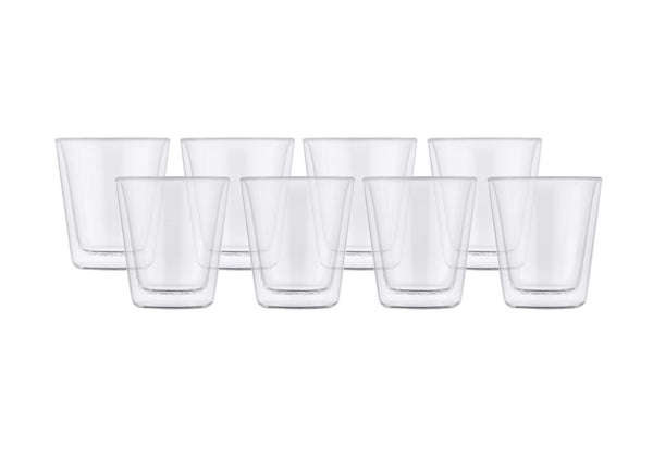 Maxwell & Williams Blend Double Wall Conical Cups Set of 8 - 200ml