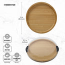 Farberware Build-a-Board Bamboo Round Snack Serving Board - 35.5cm