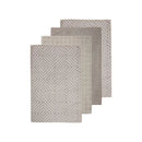 Ladelle Benton Taupe Microfibre 4pk Kitchen Towels - 43x68cm